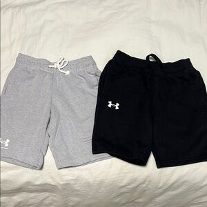 Under Armour Kids' Gray and Black Shorts Set